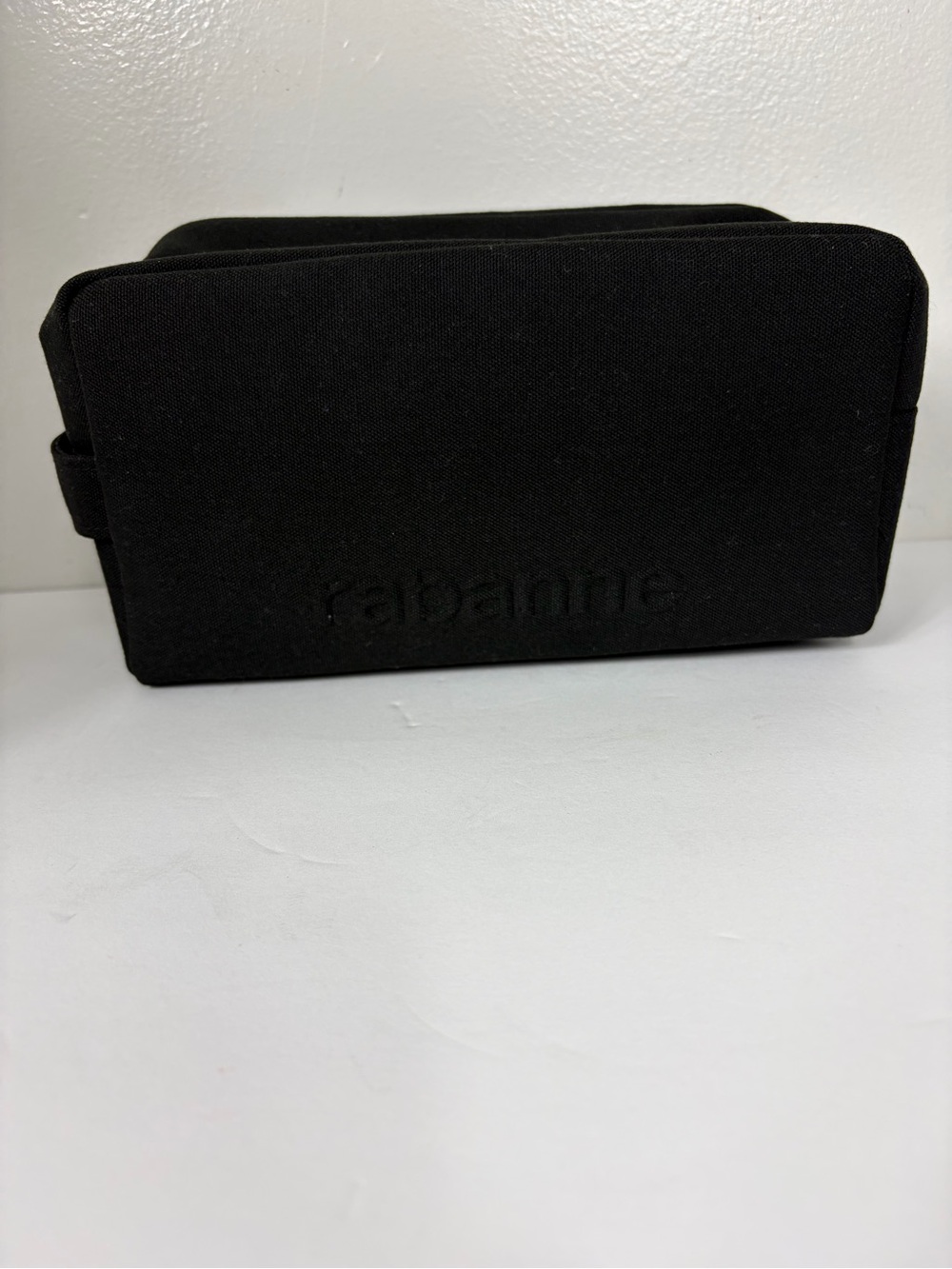 Rabanne Black Dopp kit Travel Toiletry/Makeup Bag